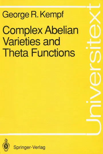 Cover of Complex Abelian Varieties and Theta Functions