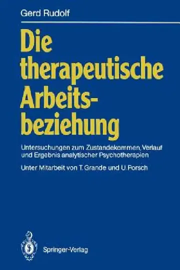Cover of Die Therapeutische Arbeitsbeziehung