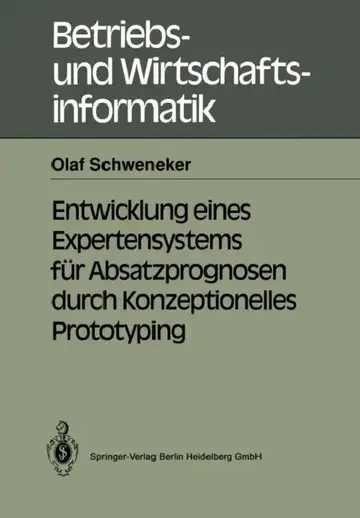 Cover of Entwicklung Eines Expertensystems Für Absatzprognosen Durch Konzeptionelles Prototyping
