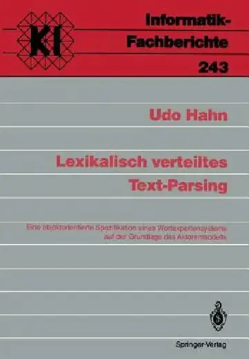 Cover of Lexikalisch Verteiltes Text-Parsing