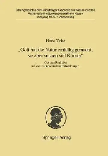 Cover of "Gott Hat Die Natur Einfältig Gemacht, Sie Aber Schon Viel Künste"