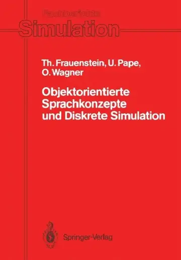 Cover of Objektorientierte Sprachkonzepte Und Diskrete Simulation