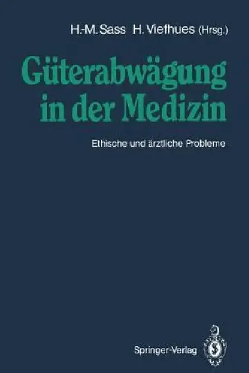 Cover of Güterabwägung in Der Medizin