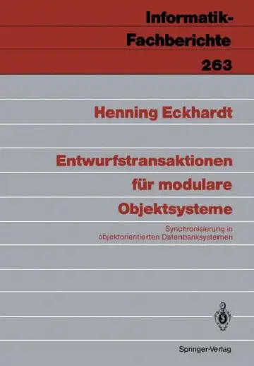 Cover of Entwurfstransaktionen Für Modulare Objektsysteme