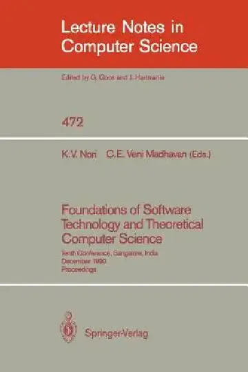 Cover of Foundations of Software Technology and Theoretical Computer Science