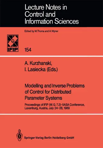 Cover of Modelling and Inverse Problems of Control for Distributed Parameter Systems