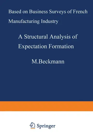 Cover of A Structural Analysis of Expectation Formation