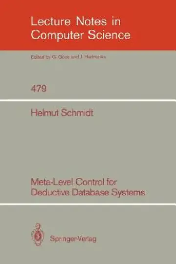 Cover of Meta-Level Control for Deductive Database Systems