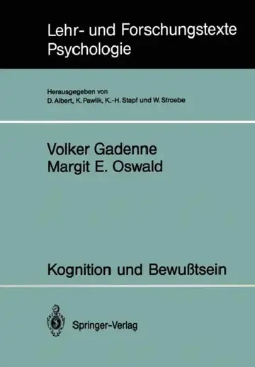 Cover of Kognition Und Bewußtsein