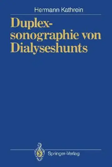 Cover of Duplexsonographie Von Dialyseshunts