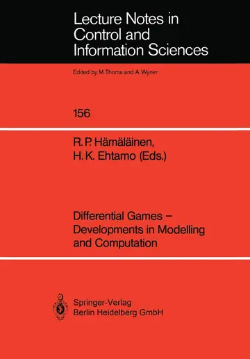 Cover of Differential Games - Developments in Modelling and Computation