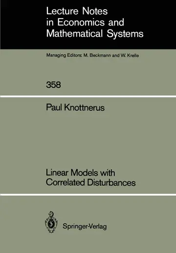 Cover of Linear Models with Correlated Disturbances