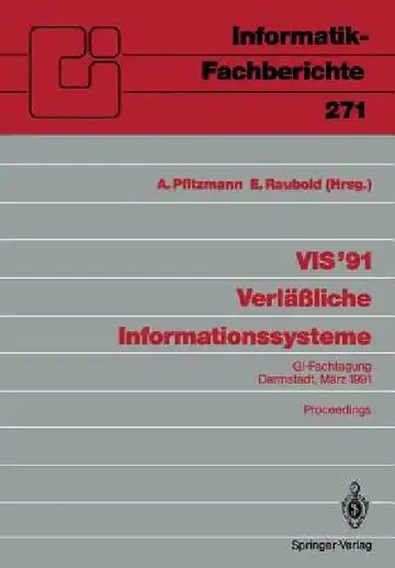 Cover of VIS '91 Verläßliche Informationssysteme