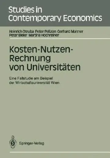 Cover of Kosten-Nutzen-Rechnung Von Universitäten