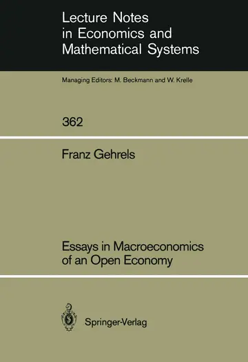 Cover of Essays in Macroeconomics of an Open Economy