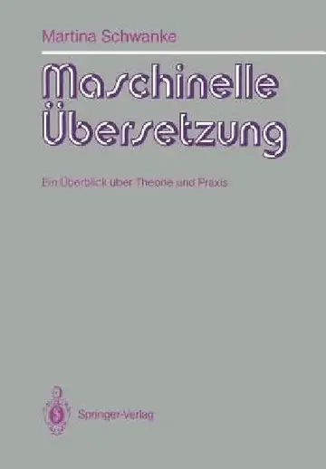 Cover of Maschinelle Übersetzung