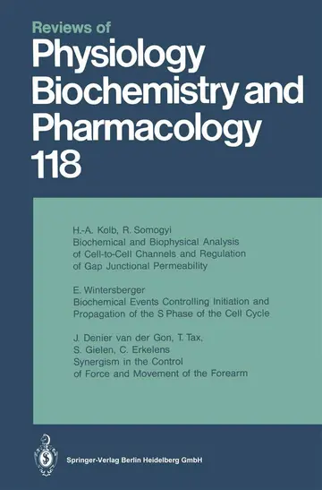 Cover of Reviews of Physiology, Biochemistry and Pharmacology