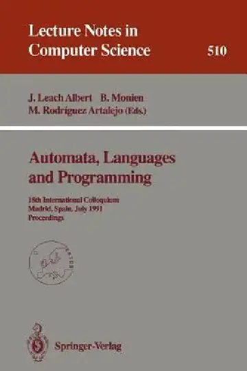 Cover of Automata, Languages and Programming