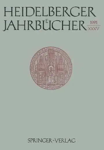 Cover of Heidelberger Jahrbücher