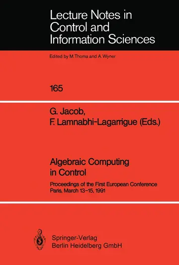 Cover of Algebraic Computing in Control