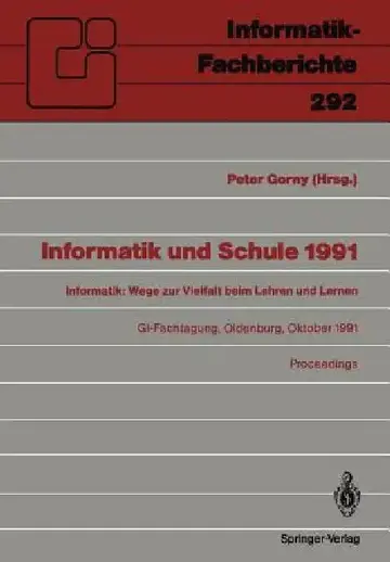 Cover of Informatik Und Schule 1991