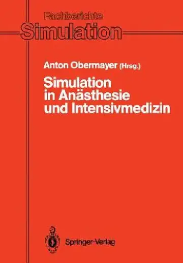 Cover of Simulation in Anästhesie Und Intensivmedizin
