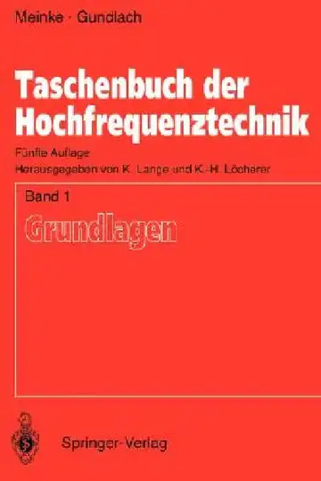 Cover of Taschenbuch Der Hochfrequenztechnik