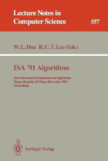 Cover of ISA '91 Algorithms