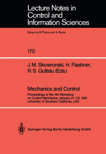 Cover of Mechanics and Control