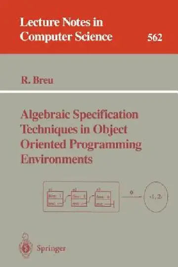 Cover of Algebraic Specification Techniques in Object Oriented Programming Environments
