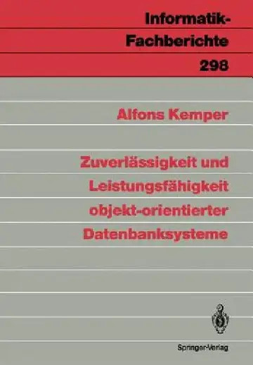 Cover of Zuverlässigkeit Und Leistungsfähigkeit Objekt-Orientierter Datenbanksysteme