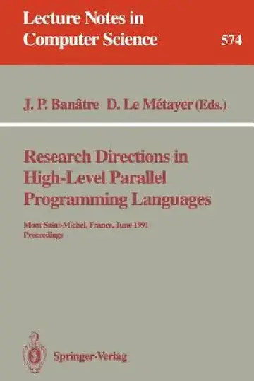 Cover of Research Directions in High-Level Parallel Programming Languages