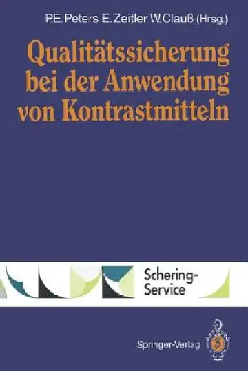 Cover of Qualitätssicherung Bei Der Anwendung Von Kontrastmitteln