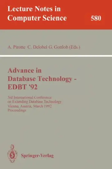 Cover of Advances in Database Technology - Edbt '92