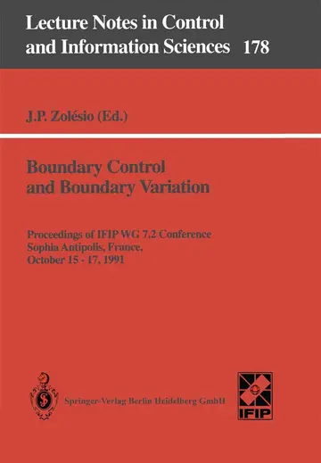 Cover of Boundary Control and Boundary Variation