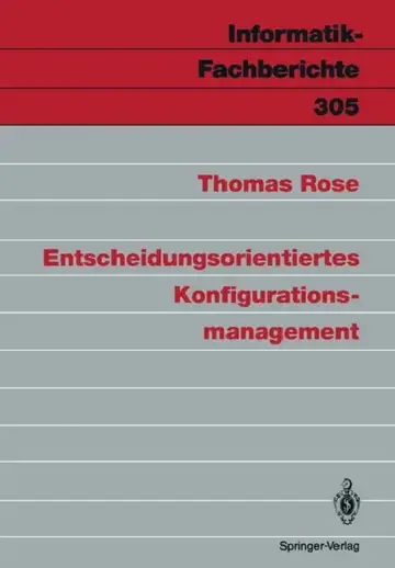 Cover of Entscheidungsorientiertes Konfigurationsmanagement