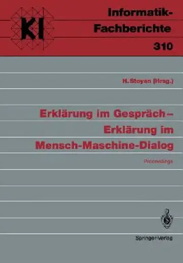Cover of Erklärung Im Gespräch -- Erklärung Im Mensch-Maschine-Dialog