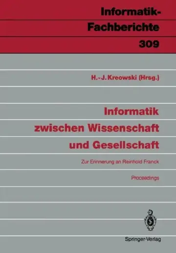 Cover of Informatik Zwischen Wissenschaft Und Gesellschaft