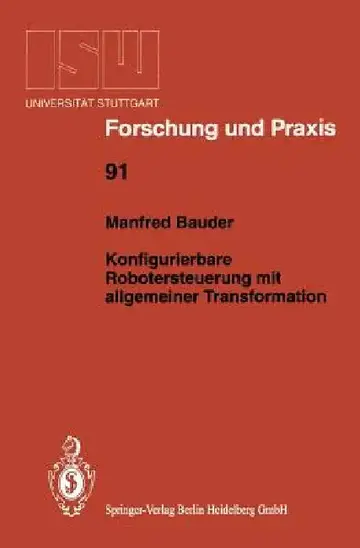 Cover of Konfigurierbare Robotersteuerung Mit Allgemeiner Transformation