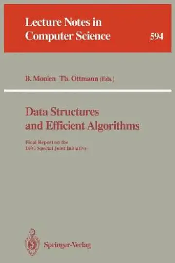 Cover of Data Structures and Efficient Algorithms