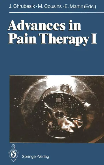 Cover of Advances in Pain Therapy I