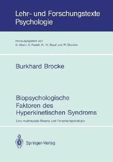 Cover of Biopsychologische Faktoren Des Hyperkinetischen Syndroms