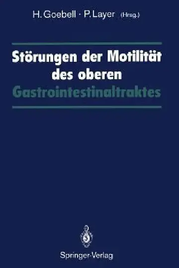 Cover of Störungen Der Motilität Des Oberen Gastrointestinaltraktes
