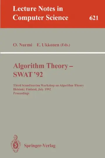 Cover of Algorithm Theory - Swat '92