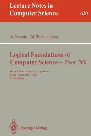 Cover of Logical Foundations of Computer Science - Tver '92