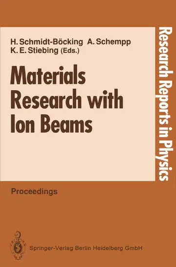 Cover of Materials Research with Ion Beams