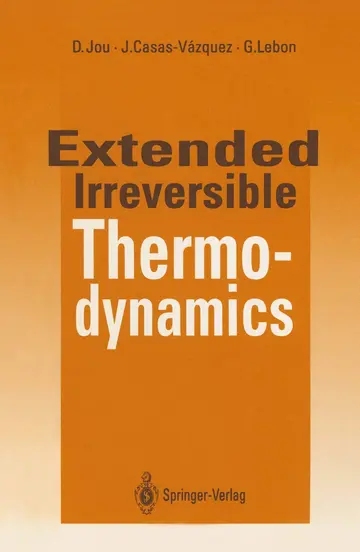 Cover of Extended Irreversible Thermodynamics