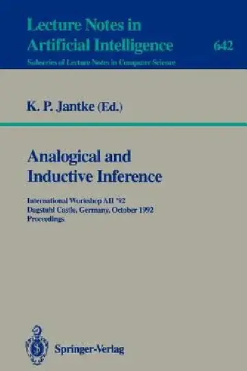 Cover of Analogical and Inductive Inference