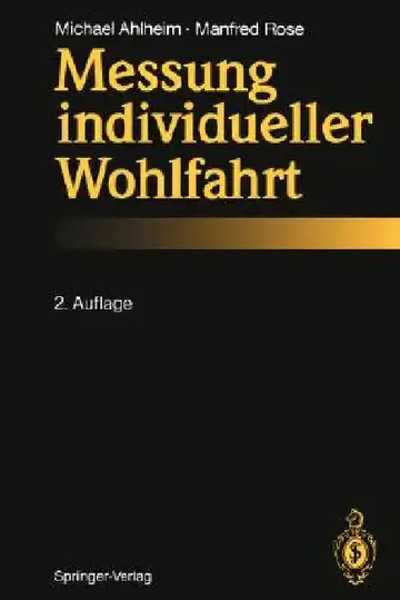 Cover of Messung Individueller Wohlfahrt