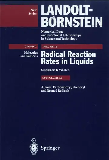 Cover of Alkoxyl, Carbonyloxyl, Phenoxyl, and Related Radicals
